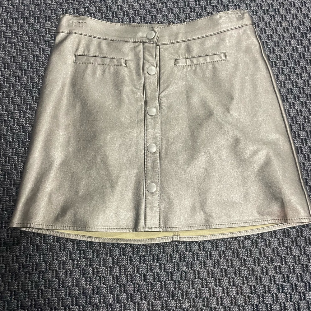 Leather gold/silver skirt for girls